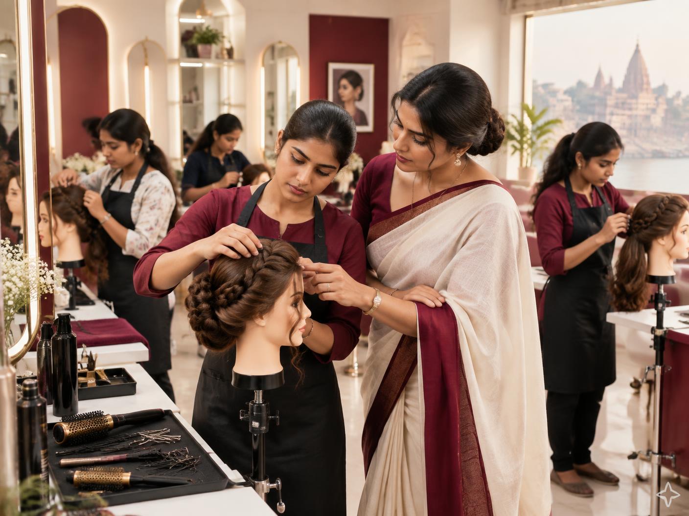 Hair styling at HIGHLIGHT