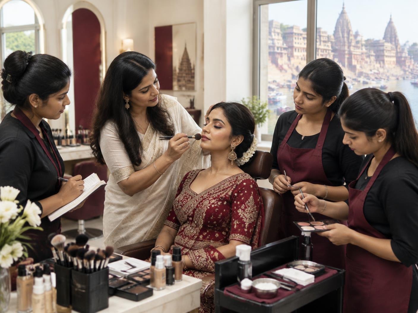 Makeup session at HIGHLIGHT